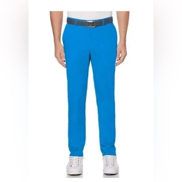 Callaway Blue Sea Star Performance Golf Pocket Pants CGBFA000GG Mens Medium - Picture 1 of 10